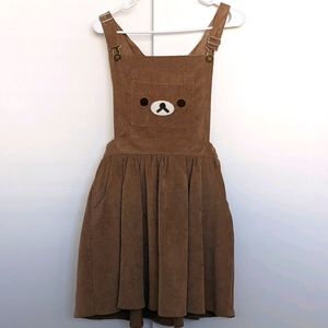 Corduroy Rilakkuma Dress with Hood